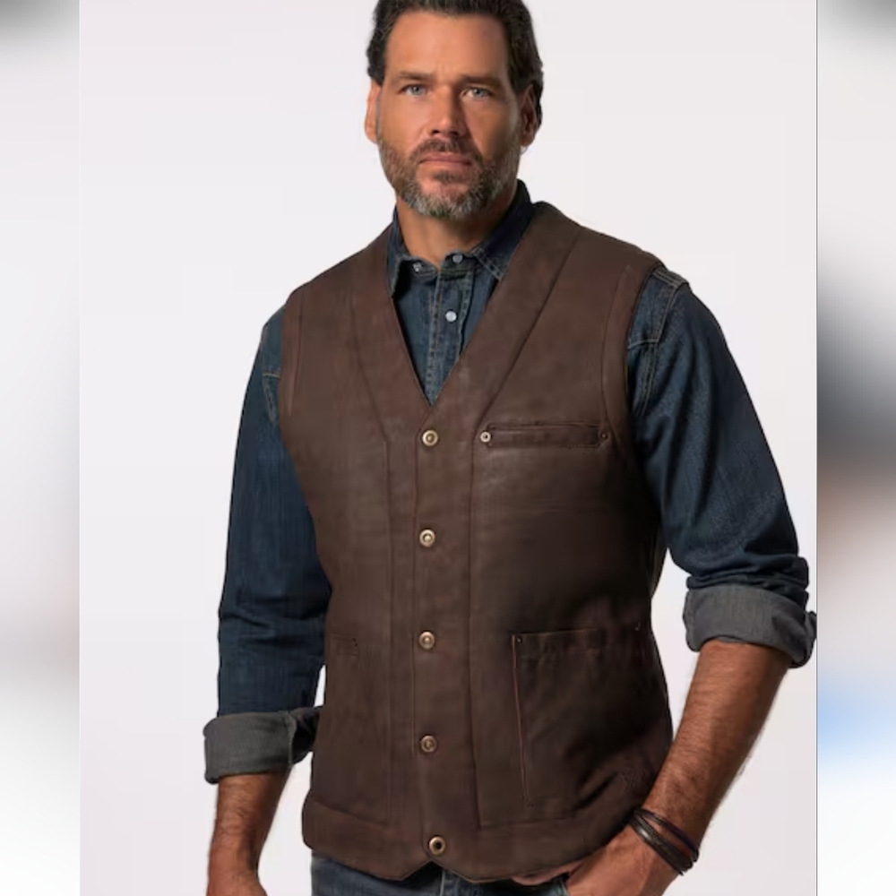 Vintage Daniel Marcus Leather Western Vest